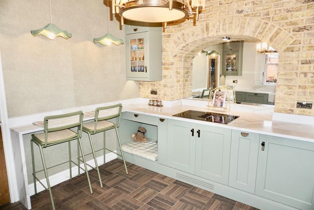 Bianco Carrara Marble kitchen in Cardiff