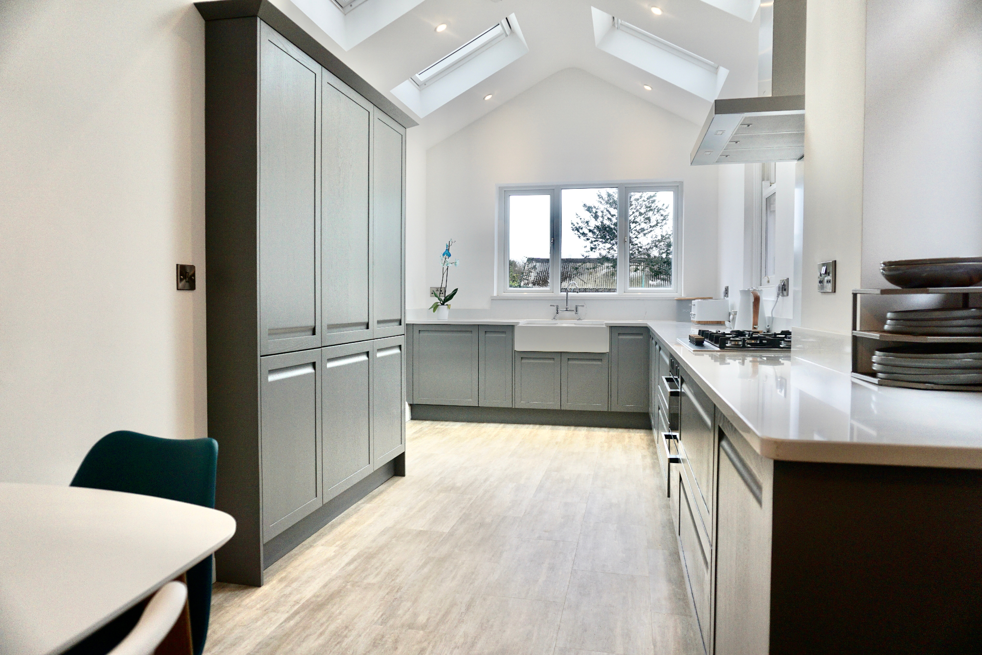 Blanco Norte Quartz kitchen in Swansea