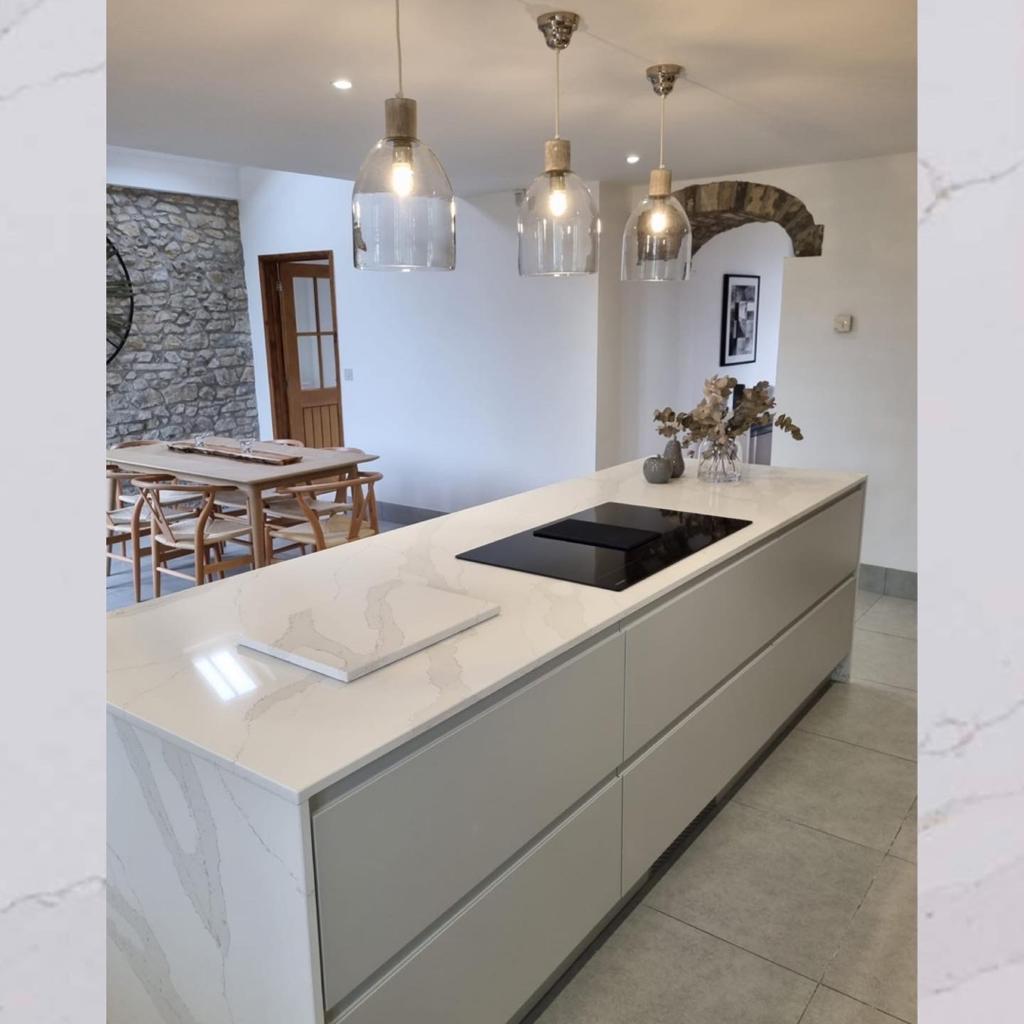 Kashmir White Granite worktop in Gowerton