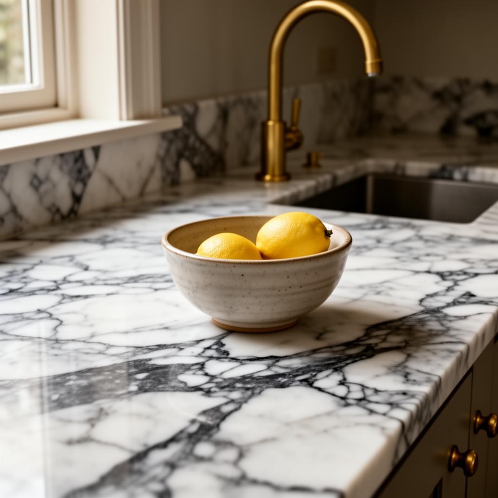 Carrara Marble installation — Mumbles, Swansea