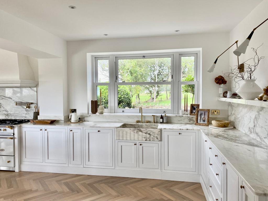 Calacatta Marble kitchen in Bridgend