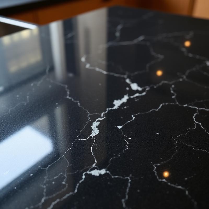 Granite worktop close-up